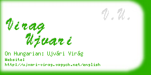 virag ujvari business card